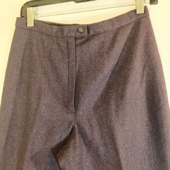 Vintage Pendleton Purple Wool Cropped Boxy Blazer 2 Piece Pant Suit Sz 8 - Picture 9 of 12